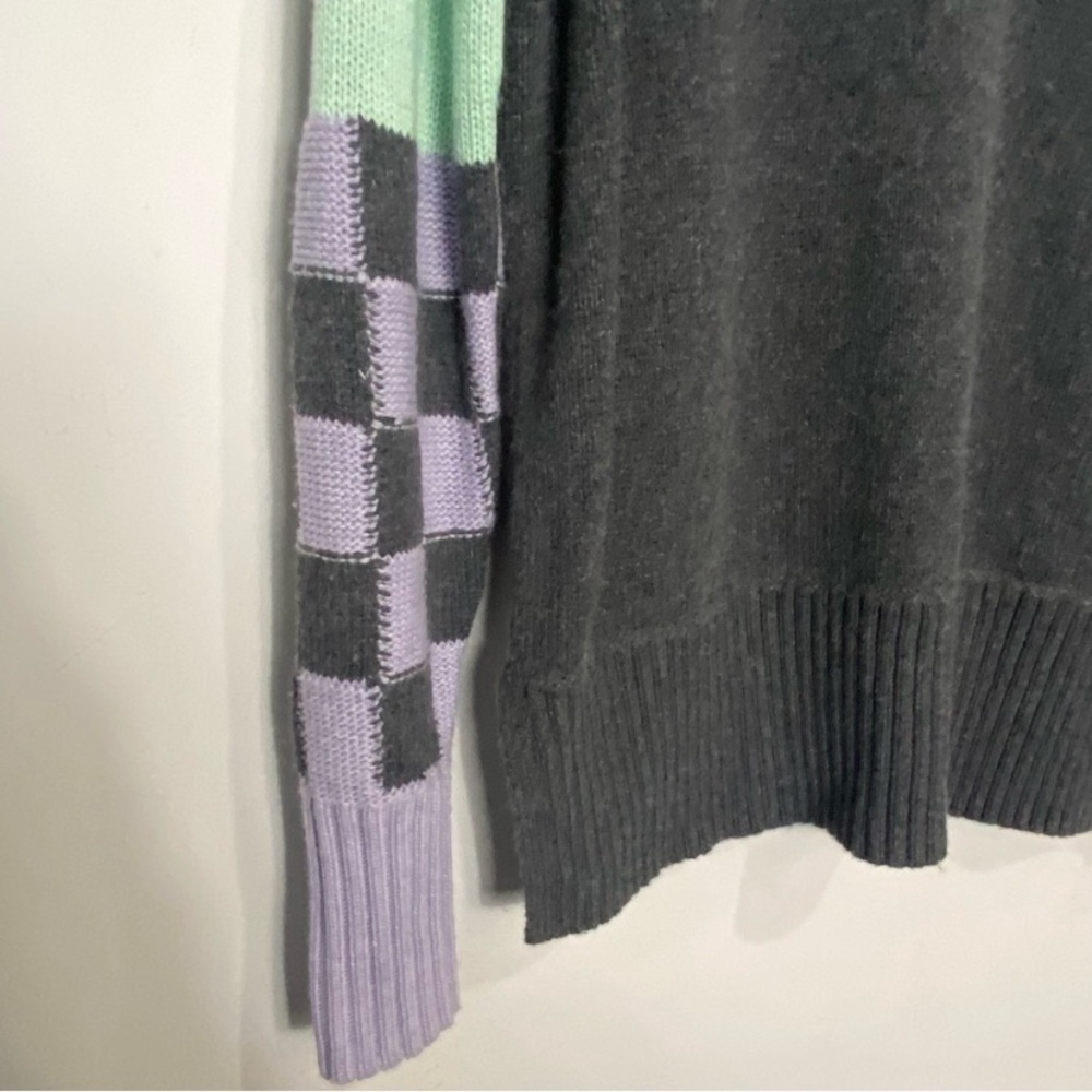 Zaket & Plover Color Block Check Sweater - image 5